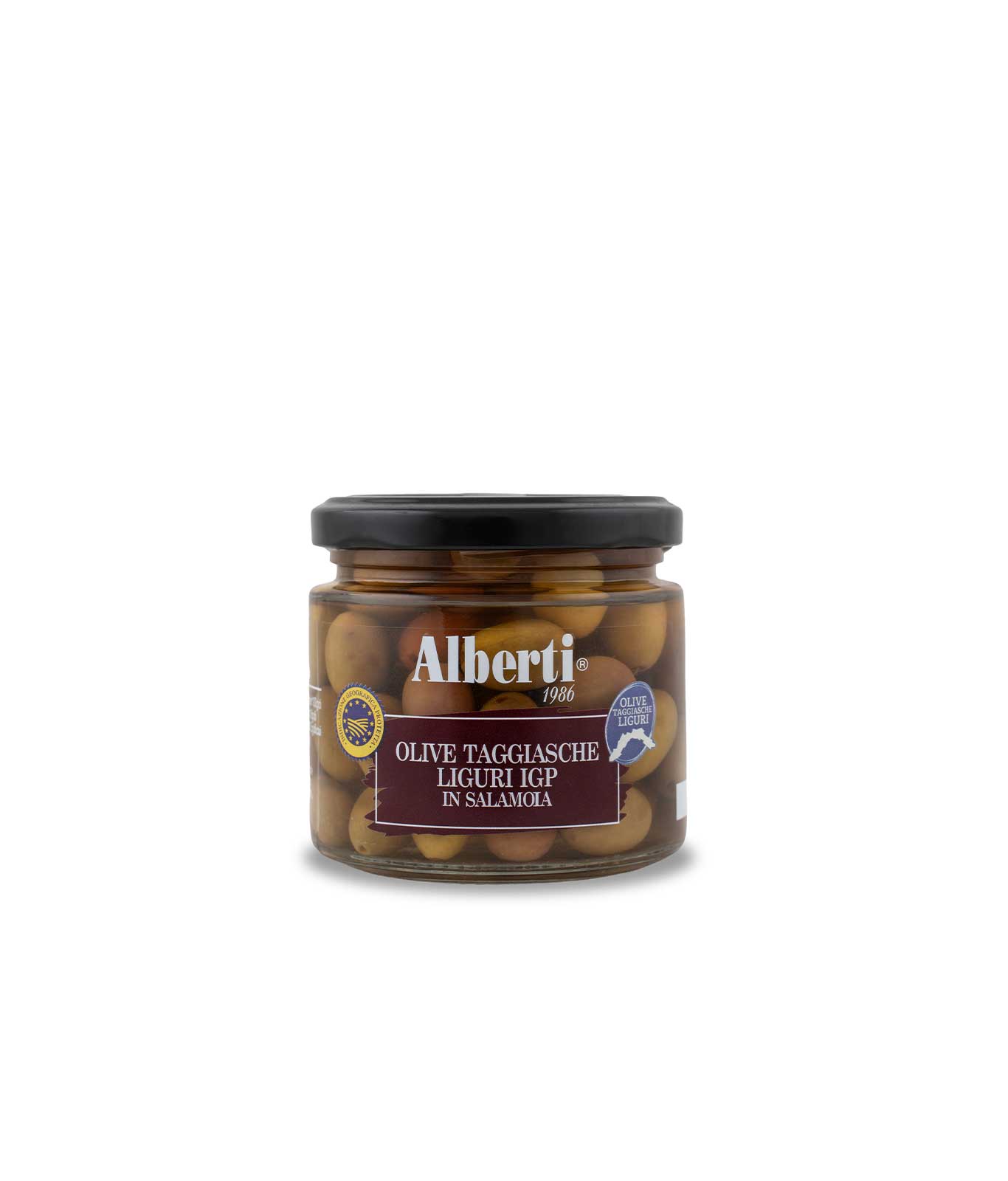 Olive “Taggiasche Liguri IGP" in Salamoia – 200 gr (sgocciolato 120 gr)